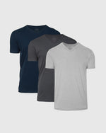 Lot de 3 T-shirts à col en V essentiels