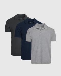 True ClassicEssential Polo 3-Pack