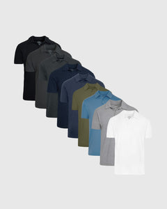 True ClassicEssential Polo 9-Pack