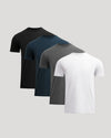 Essentials Crews: Set of four blank crewneck t-shirts.