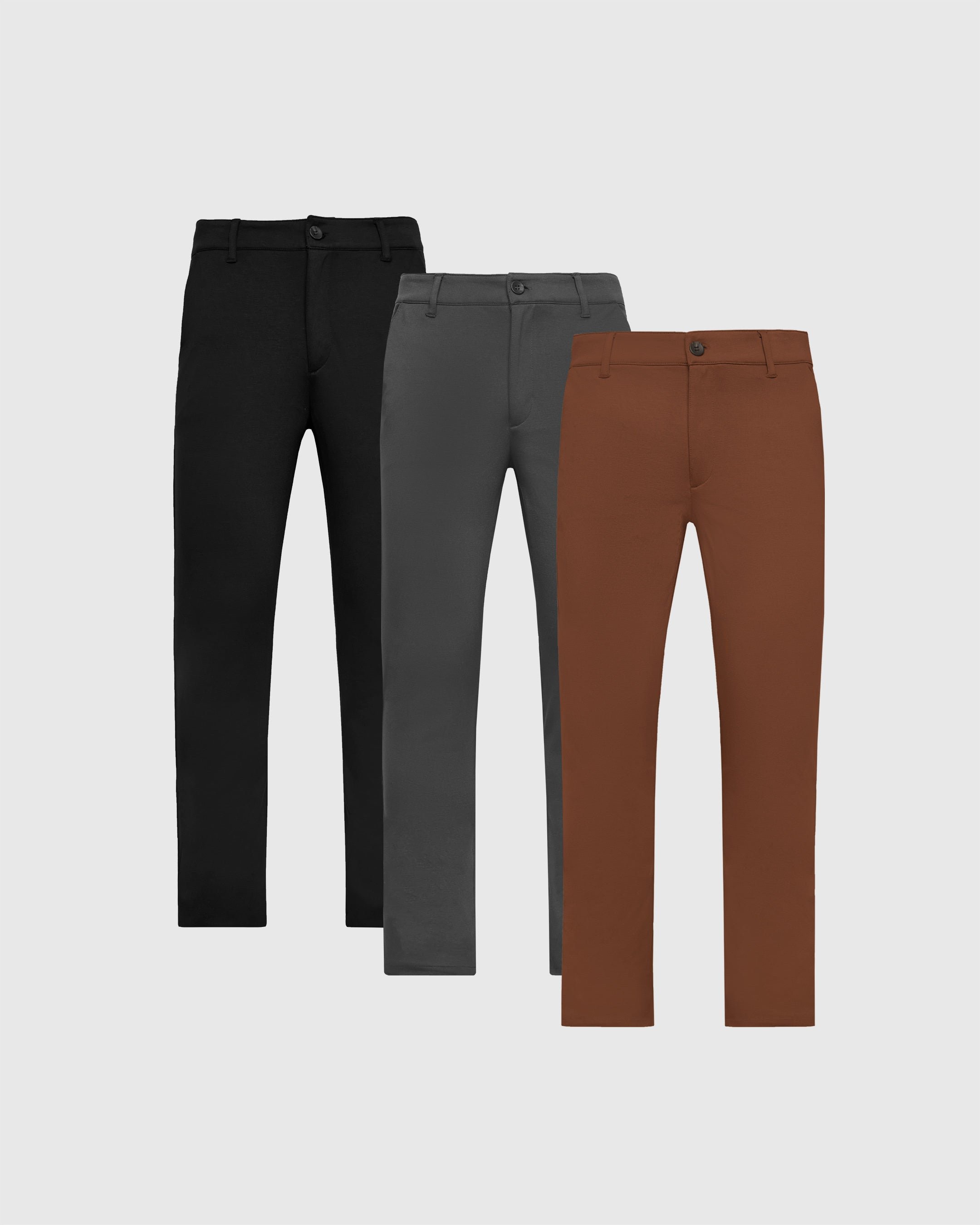 Fall Hues Comfort Chino Pants 3-Pack
