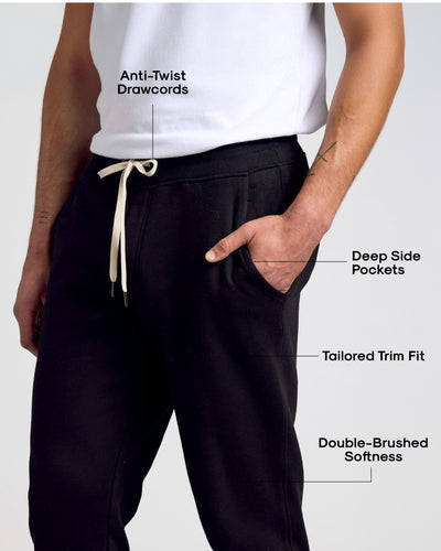 Fleece Joggers - Black