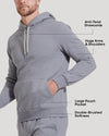 Heather Gray Fleece French Terry Pullover Hoodie