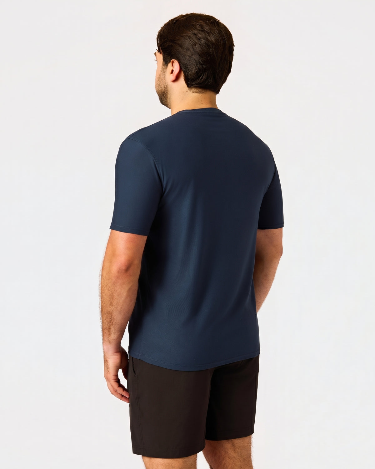 Navy Short Active Crew Neck