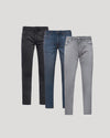 Gray Medium Indigo Slim Comfort Stretch Jeans 3-Pack