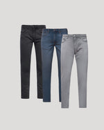 Gray Medium Indigo Slim Comfort Stretch Jeans 3-Pack