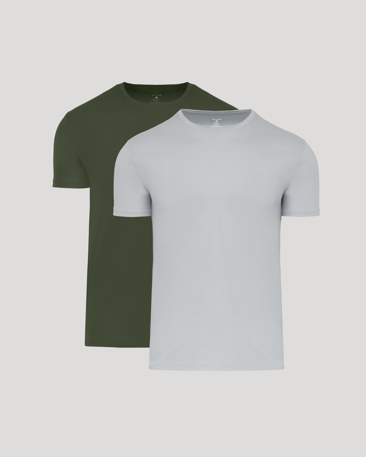 Grove & Steel Premium Pima Crew Neck 2-Pack T-shirts displayed flat.