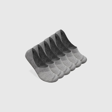 Heather Gray Never Show Socks 3 Pack