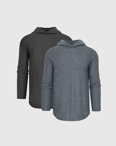 True ClassicHeather Active Long Sleeve Hoodie 2-Pack