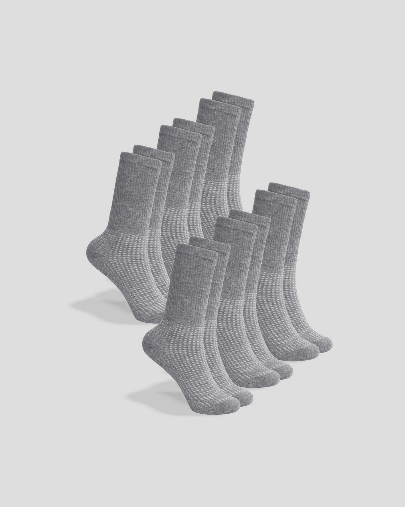 Chaussettes actives gris chiné montantes (lot de 6) Chaussettes