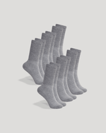 Heather Gray Active Half Crew Socks 6-Pack