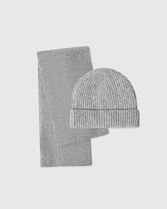 True ClassicHeather Gray Sweater Beanie and Scarf Set