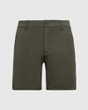 7 Military Green Comfort Knit Chino Short