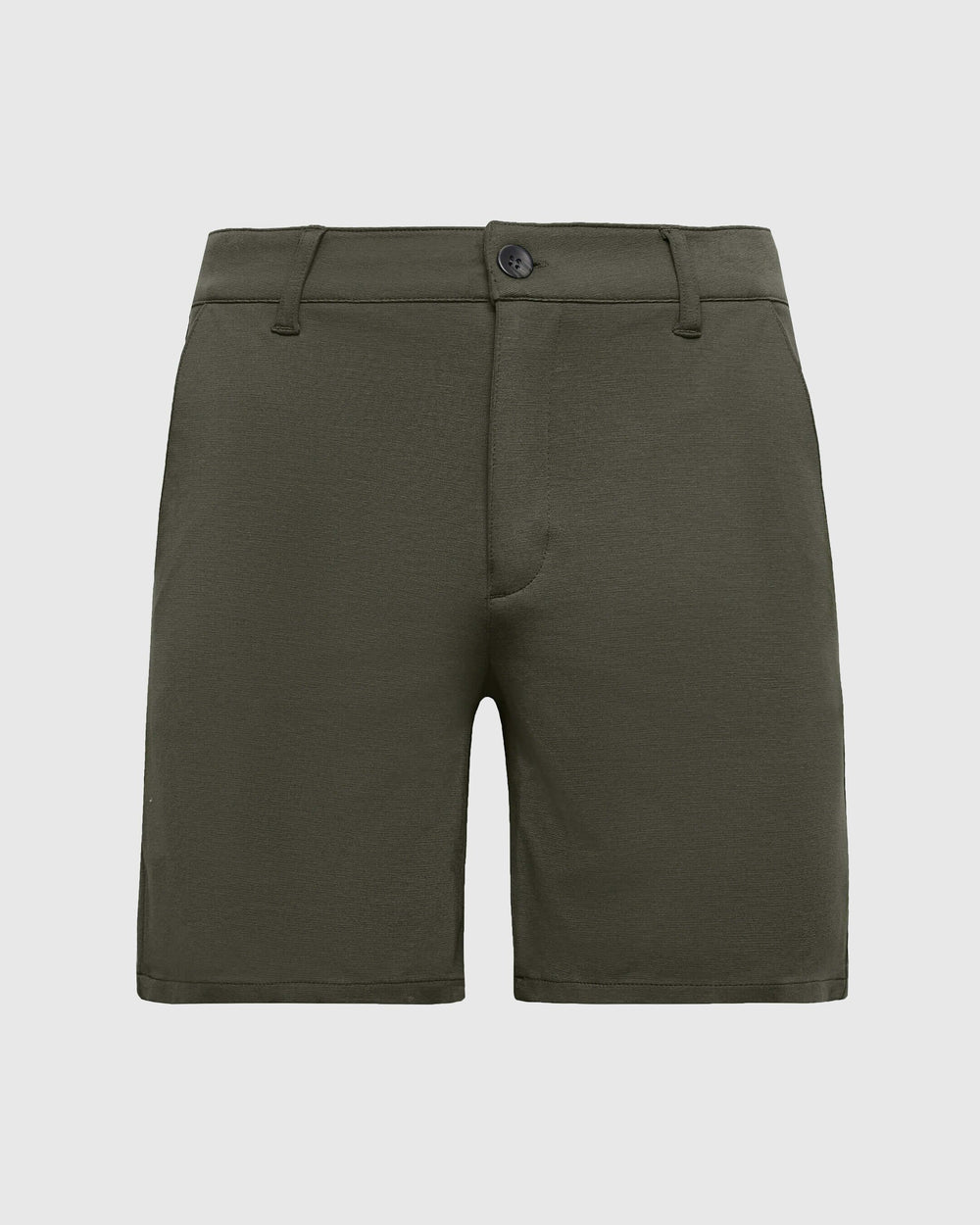 7" Military Green Comfort Knit Chino Short