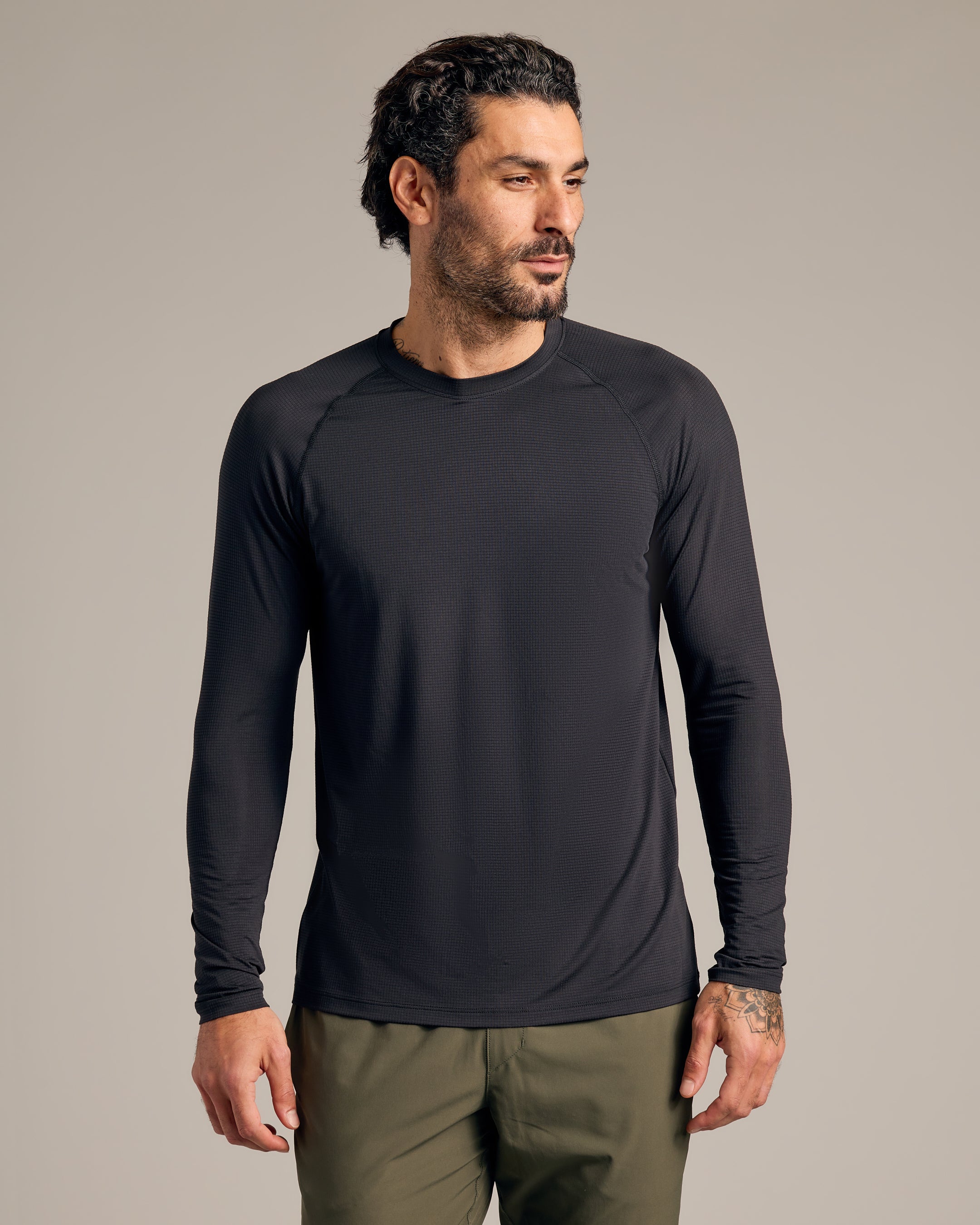 Black Ribbon Long Sleeve Mesh main image 1