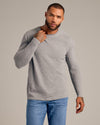 Earth Tones Variety 6-Pack: Man in gray crewneck and blue jeans.