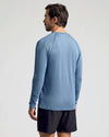 Fiord Long Sleeve Active Mesh Crew on man, rear view.