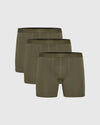 Military Green Boxer Briefs 3-Pack