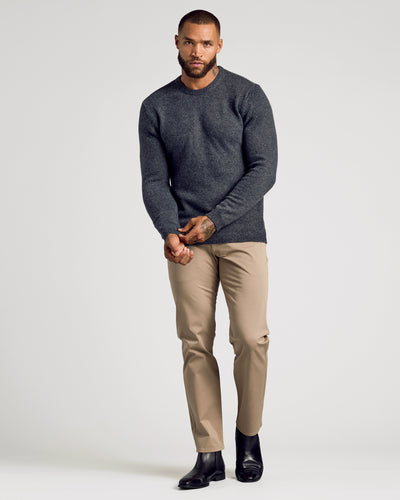 Marled Crew Neck Sweater - Charcoal Heather Gray