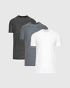 Neutral Short Sleeve Tall Active Crew 3-Pack