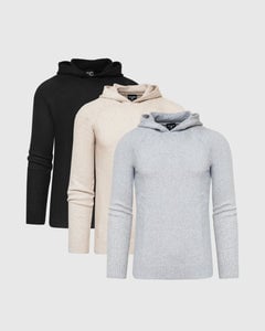 True ClassicNeutral Sweater Hoodie 3-Pack
