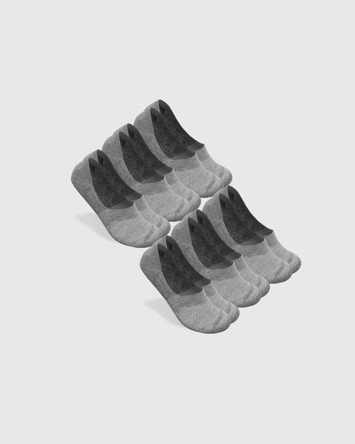 Heather Gray Never Show Sock 6-Pack