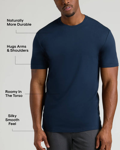 Tall Pima Cotton Blend Crew