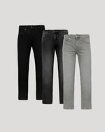 Straight Authentic Denim Jeans 3-Pack