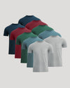 Classic Pocket Crew 10-Pack of solid-color, short-sleeve T-shirts.