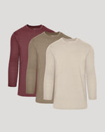 Seasonal Tall Classic Long Sleeve Crew 3-Pack