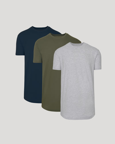 The Color Tall Curved Hem Crew 3-Pack