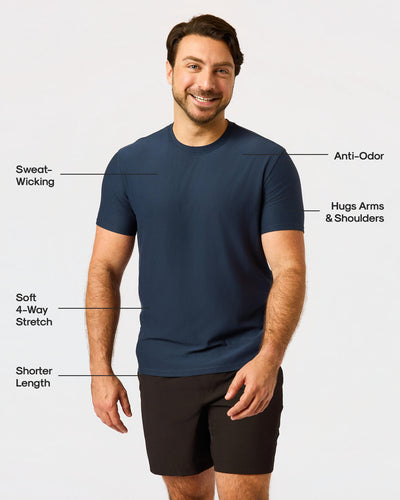Short Active Crew Neck