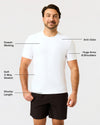 All White Short Active Crew Neck 10-Pack