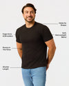 All Black Short Heavyweight Crew 3-Pack