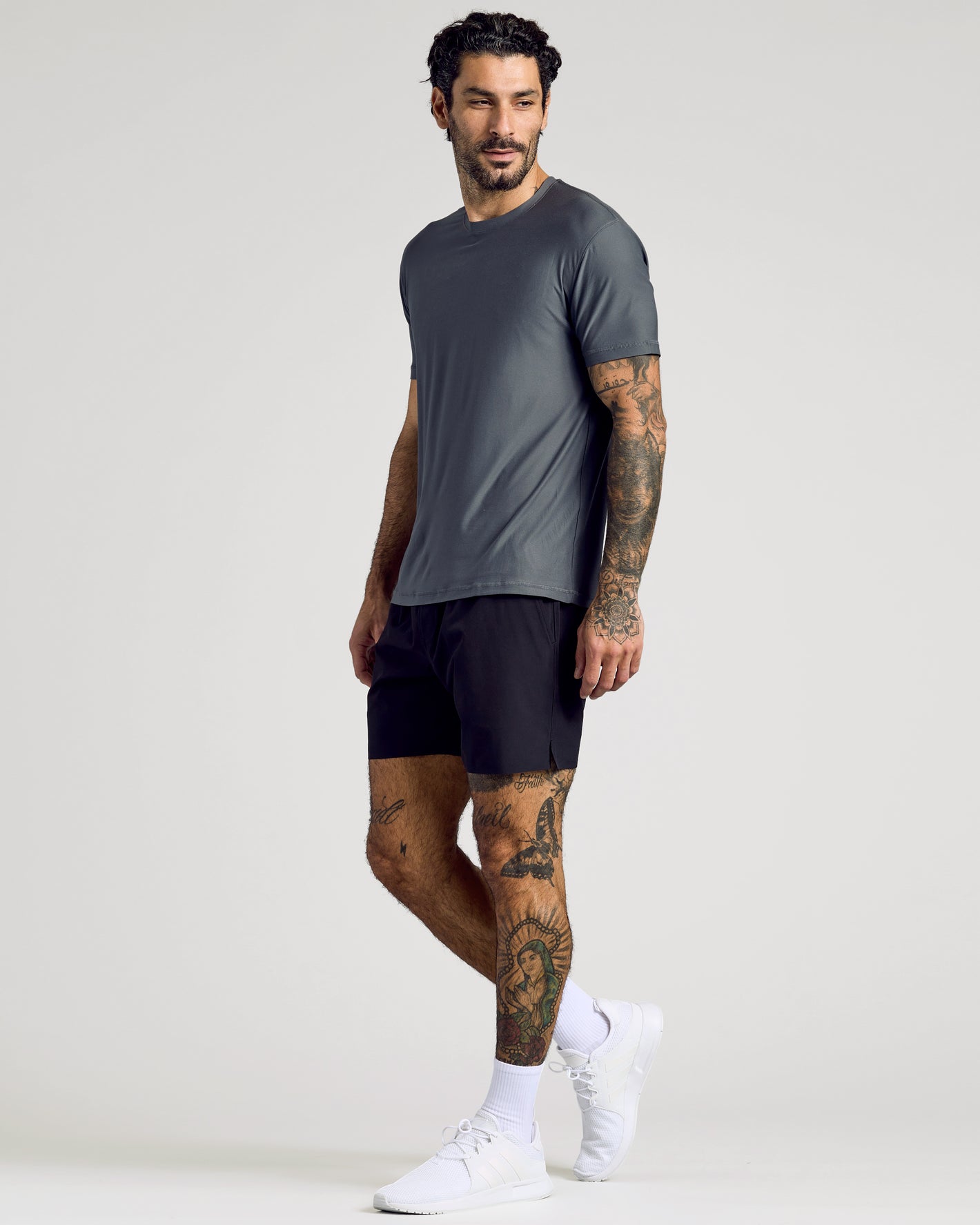 Carbon Active Crew Neck Tee
