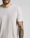 Light Heather Gray Active Crew Neck Tee