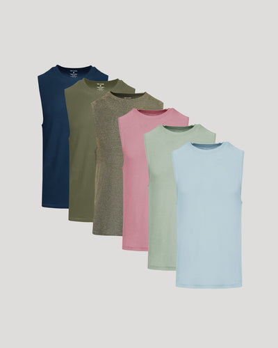 Lot de 6 t-shirts sans manches Active Muscle en édition limitée