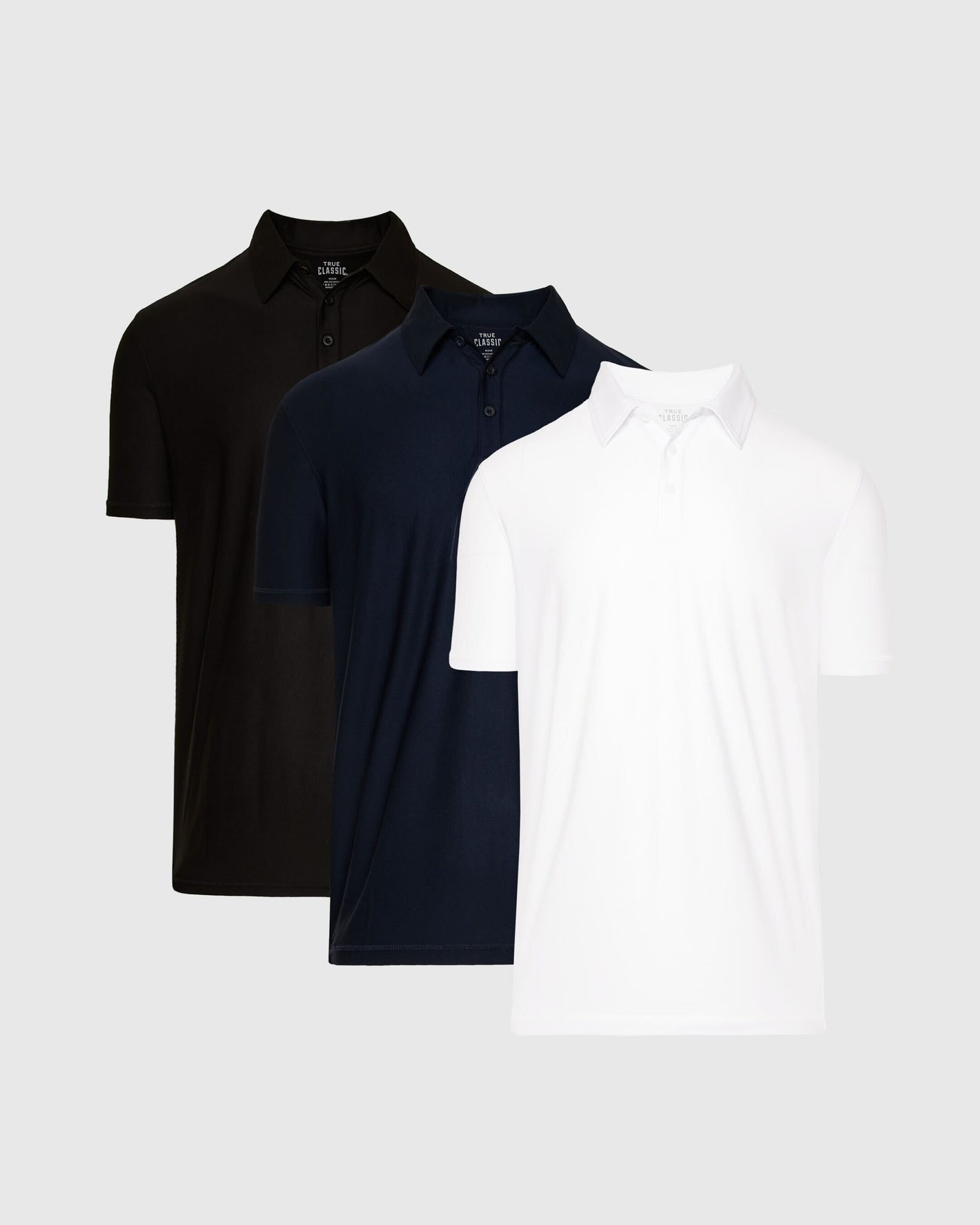 True Classic Men’s Active Short Sleeve Polo, showcasing performance-driven style.