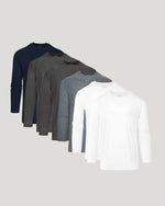 Active Long Sleeve Crew 6-Pack