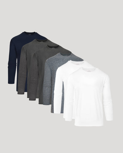 Active Long Sleeve Crew 6-Pack