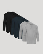 Tall Classic Long Sleeve Henley 6-Pack