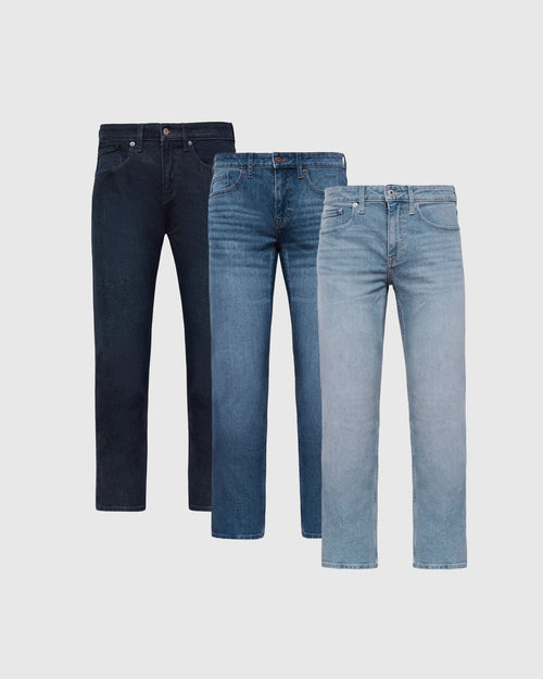 Staple Straight Authentic Jeans 3-Pack
