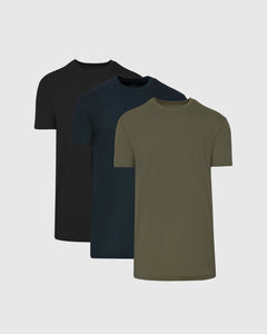 True ClassicTrue Classic Men’s Tall Straight Hem Crew Neck T-Shirt set displayed.