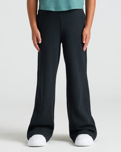 True ClassicGirls Waffle Wide Leg Pants 3-Pack shown with white sneakers.