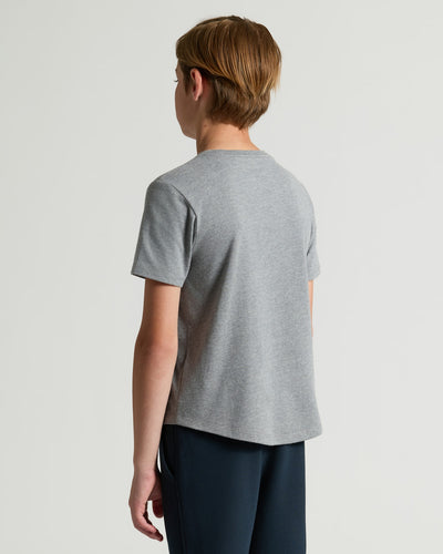 Boys' Crew Neck Tee - Heather Gray