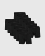 Black Boxer Trunks W/ Fly 12-Pack