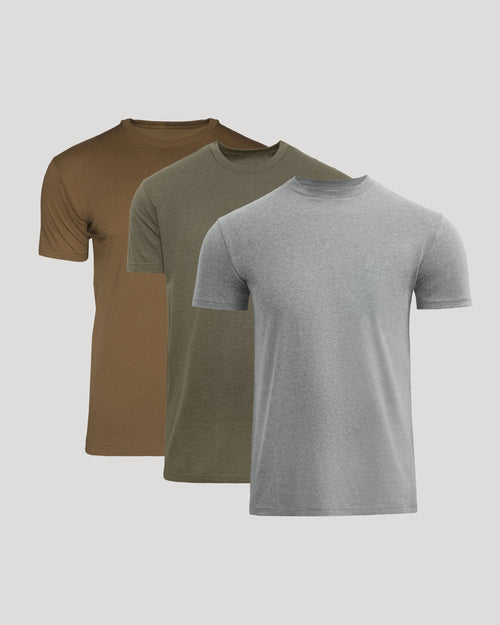 3-Pack of classic crews shirts