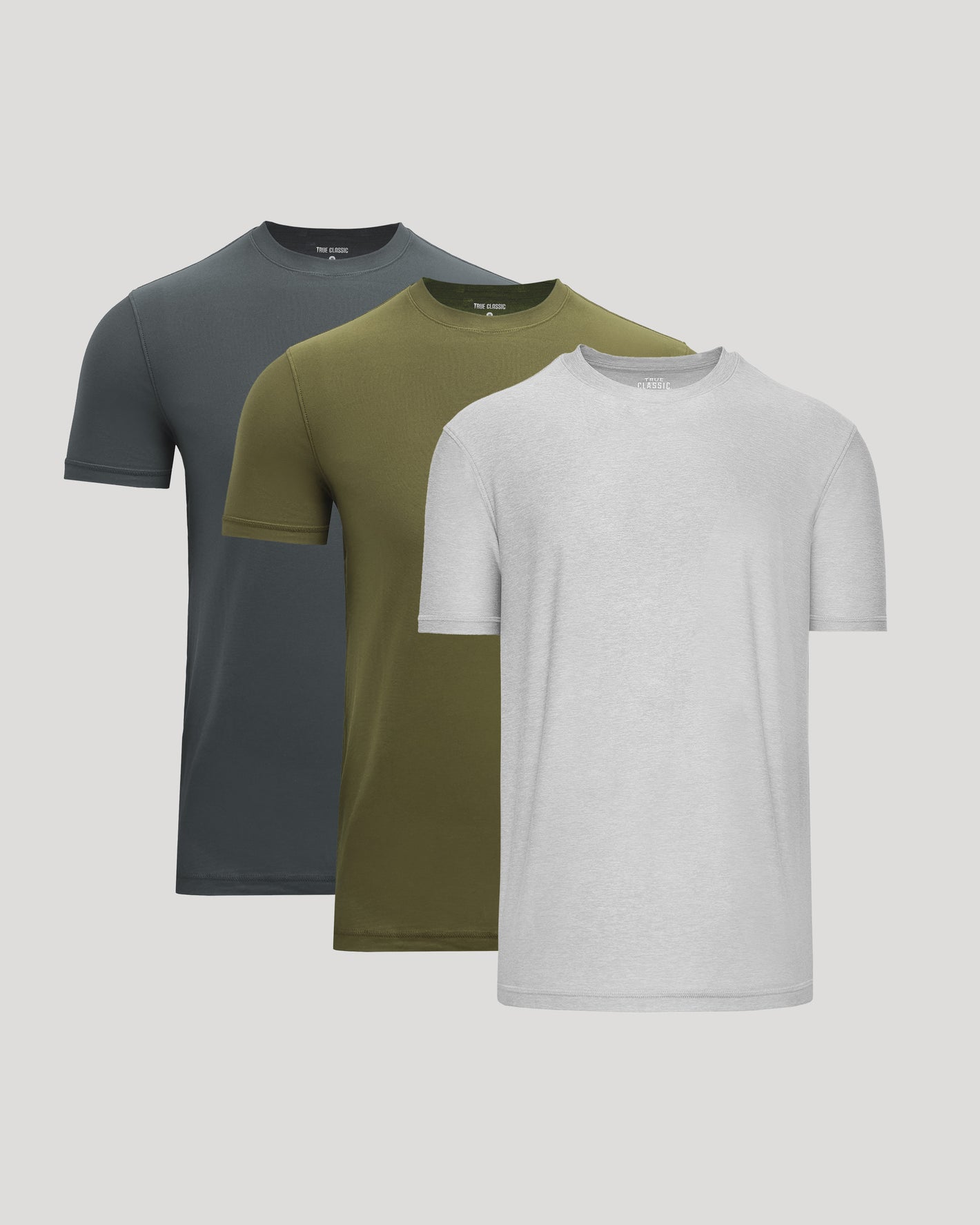 3-Pack of active short sleeve sport crews