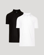 Black & White Active Polo 2-Pack