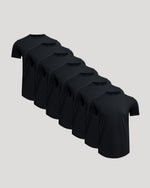 Pima Cotton Blend Curved Hem Crew 7-Pack